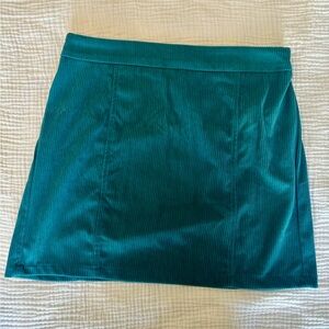 Sincerely Jules Teal Mini Skirt